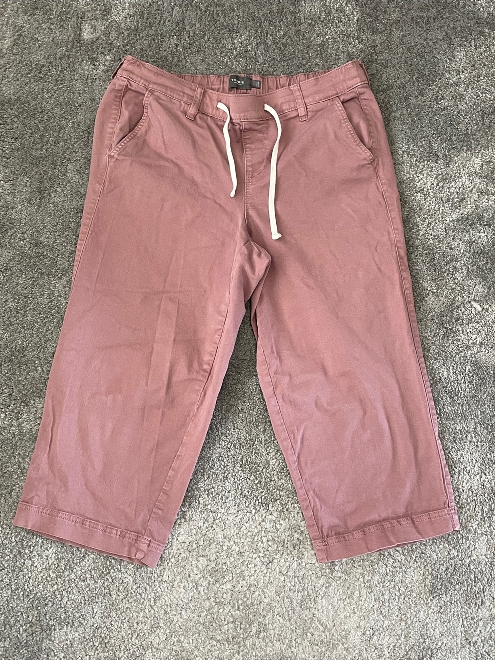 EC Torrid Pull-On Weekend Wide-Leg Ankle Pant - Twilight Mauve - Size 1 (14-16)